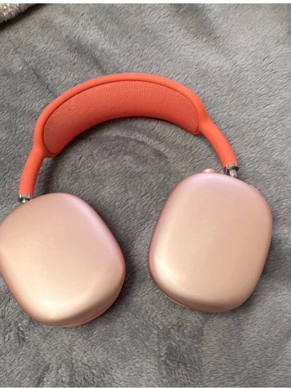 Apple On-Ear Headphones - Pink Rose with Coral Headband